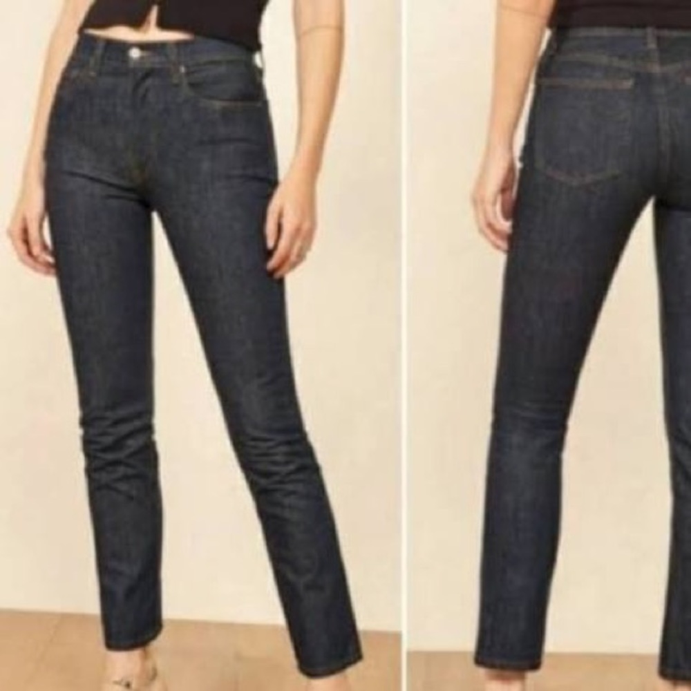Reformation julia crop high cigarette jean